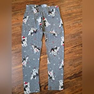 Sz. 6 Christmas Frenchie Dog Leggings Kids